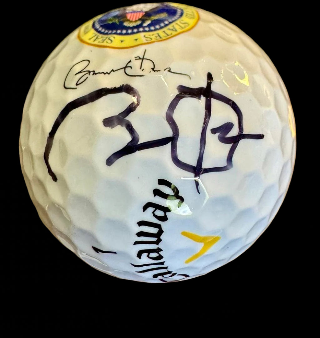 Barack Obama Presidential Seal Signed Golf Ball *RARE* - Stephen Koschal COA
